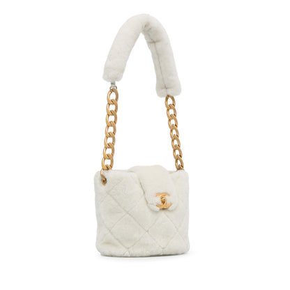 Chanel Sac Shearling CC Shoulder Bag