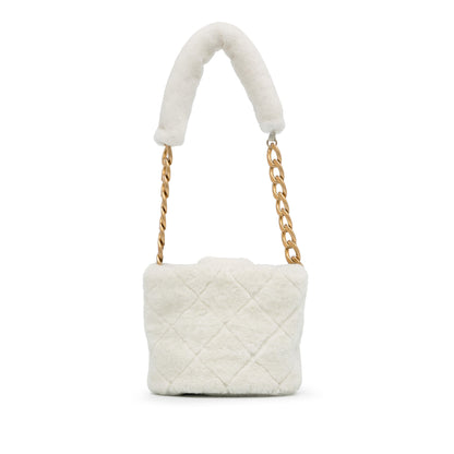 Chanel Sac Shearling CC Shoulder Bag