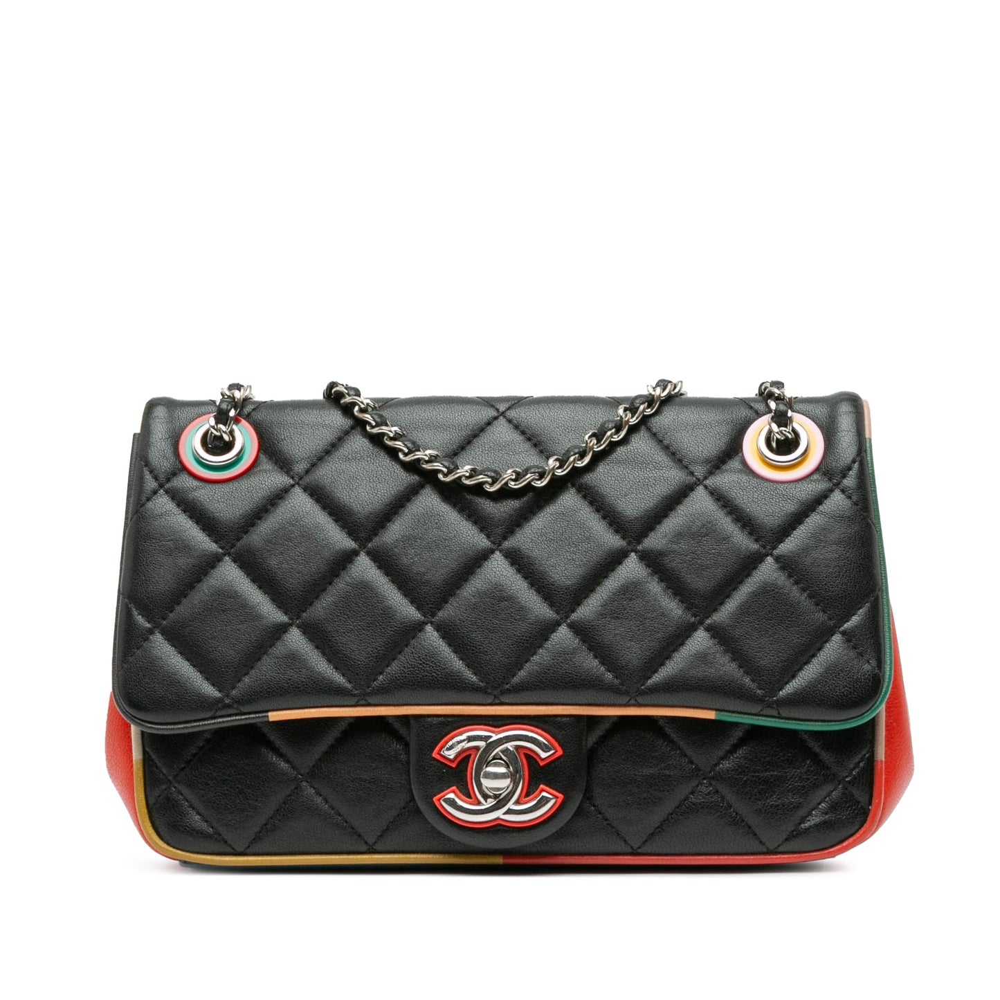 Chanel Sac Small Quilted Lambskin Cuba Color Flap