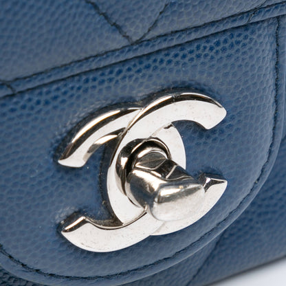 Chanel Sac Mini Rectangular Classic Chevron Caviar Single Flap