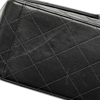Black Chanel Maxi XL Classic Lambskin Single Flap Shoulder Bag