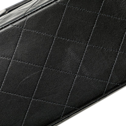 Black Chanel Maxi XL Classic Lambskin Single Flap Shoulder Bag