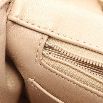 Beige Chanel Medium Lambskin Diana Flap Crossbody Bag