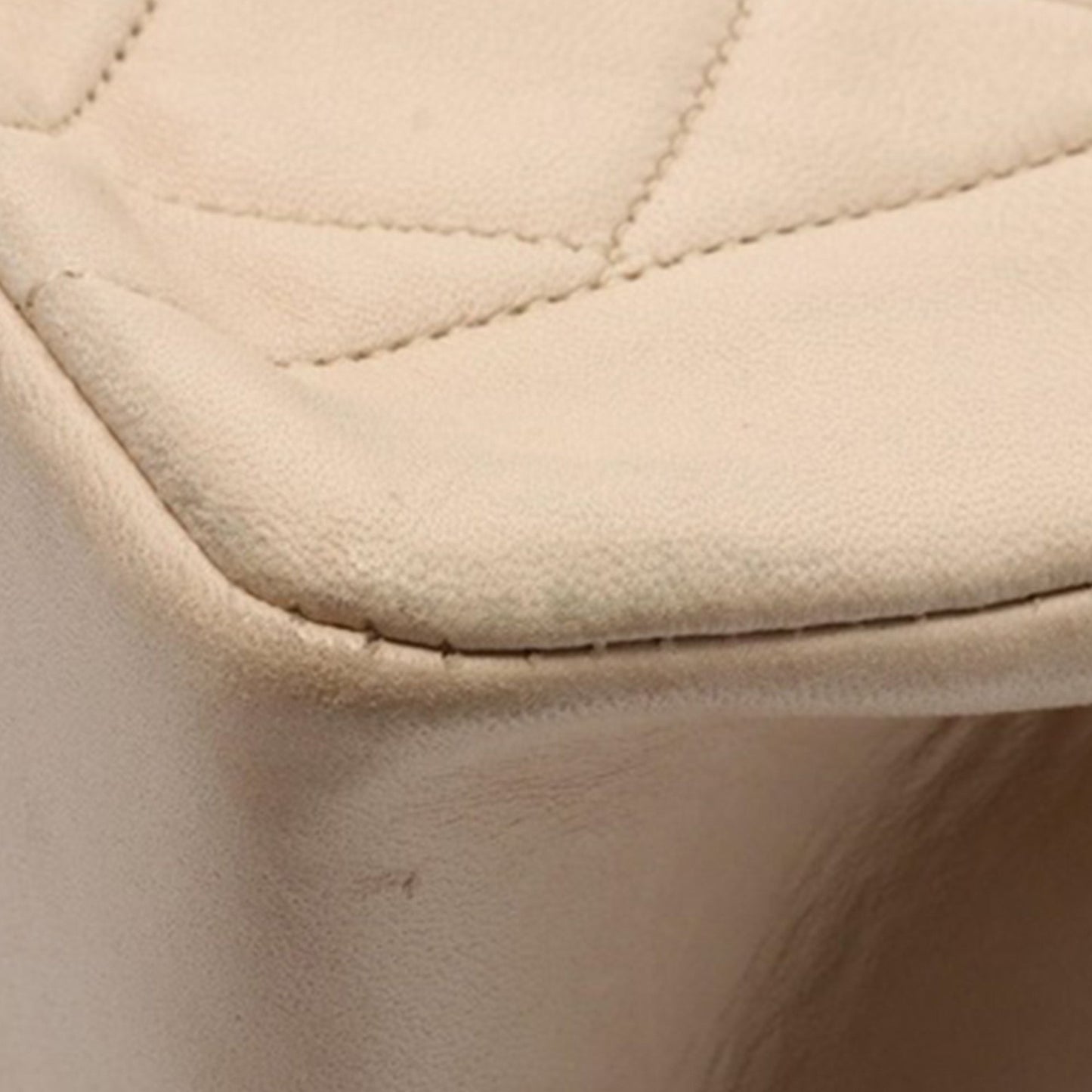 Beige Chanel Medium Lambskin Diana Flap Crossbody Bag