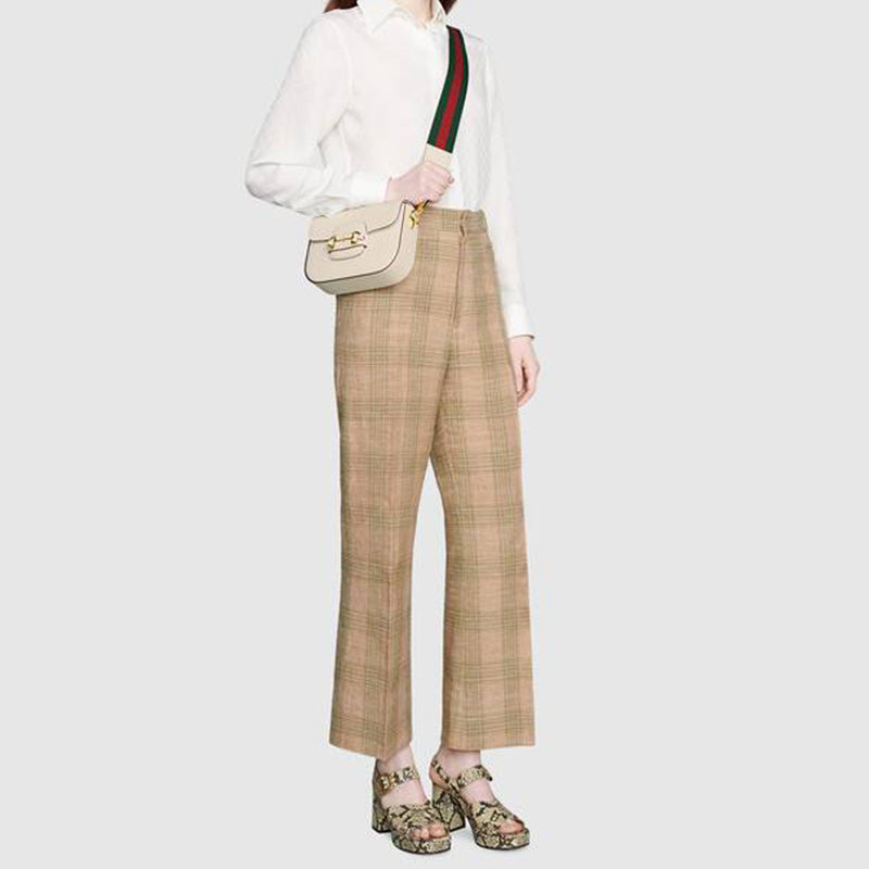 (WMNS) Gucci Horsebit 1955 Retro Shoulder Messenger Bag 'Cream White' 658574-18YSG-9068