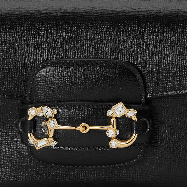 (WMNS) Gucci Horsebit 1955 Small Shoulder Bag 'Black' 735178-AACPL-1081