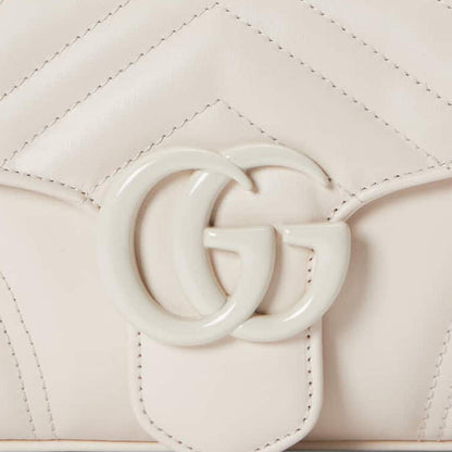 (WMNS) Gucci GG Marmont Matelasse Shoulder Bag 'White' 734814-DAAAI-9022
