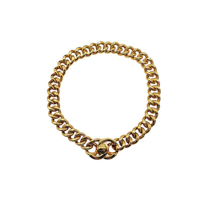 CHANEL CC Turn-Lock Chunky Chain Necklace -1996