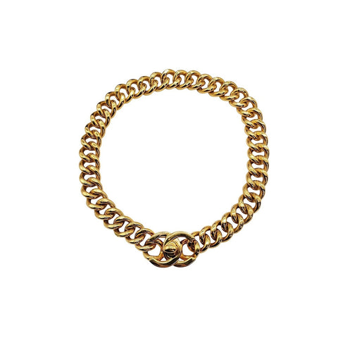 CHANEL CC Turn-Lock Chunky Chain Necklace -1996