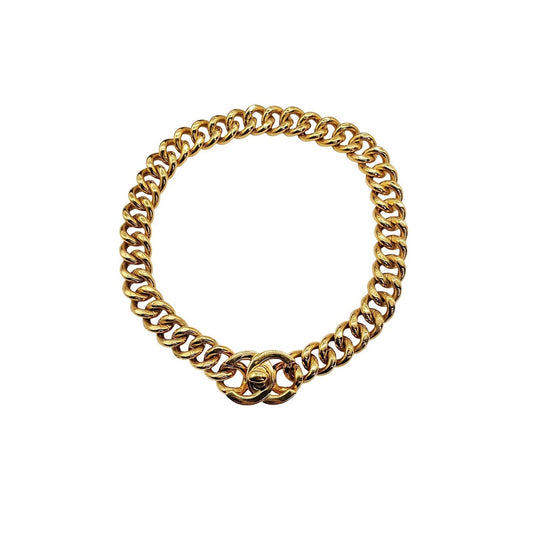 CHANEL CC Turn-Lock Chunky Chain Necklace -1996