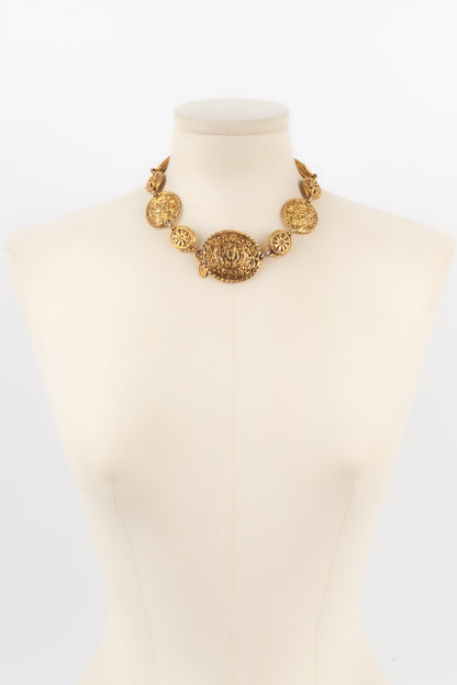 Collier dor Chanel 1980s