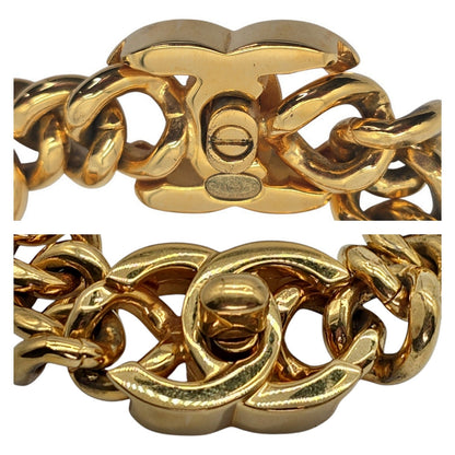 CHANEL CC Turn-Lock Chunky Chain Bracelet - 1996
