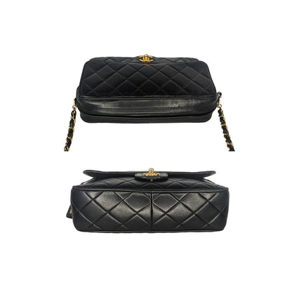 Chanel Vintage Lambskin Quilted Front Pocket Camera Bag