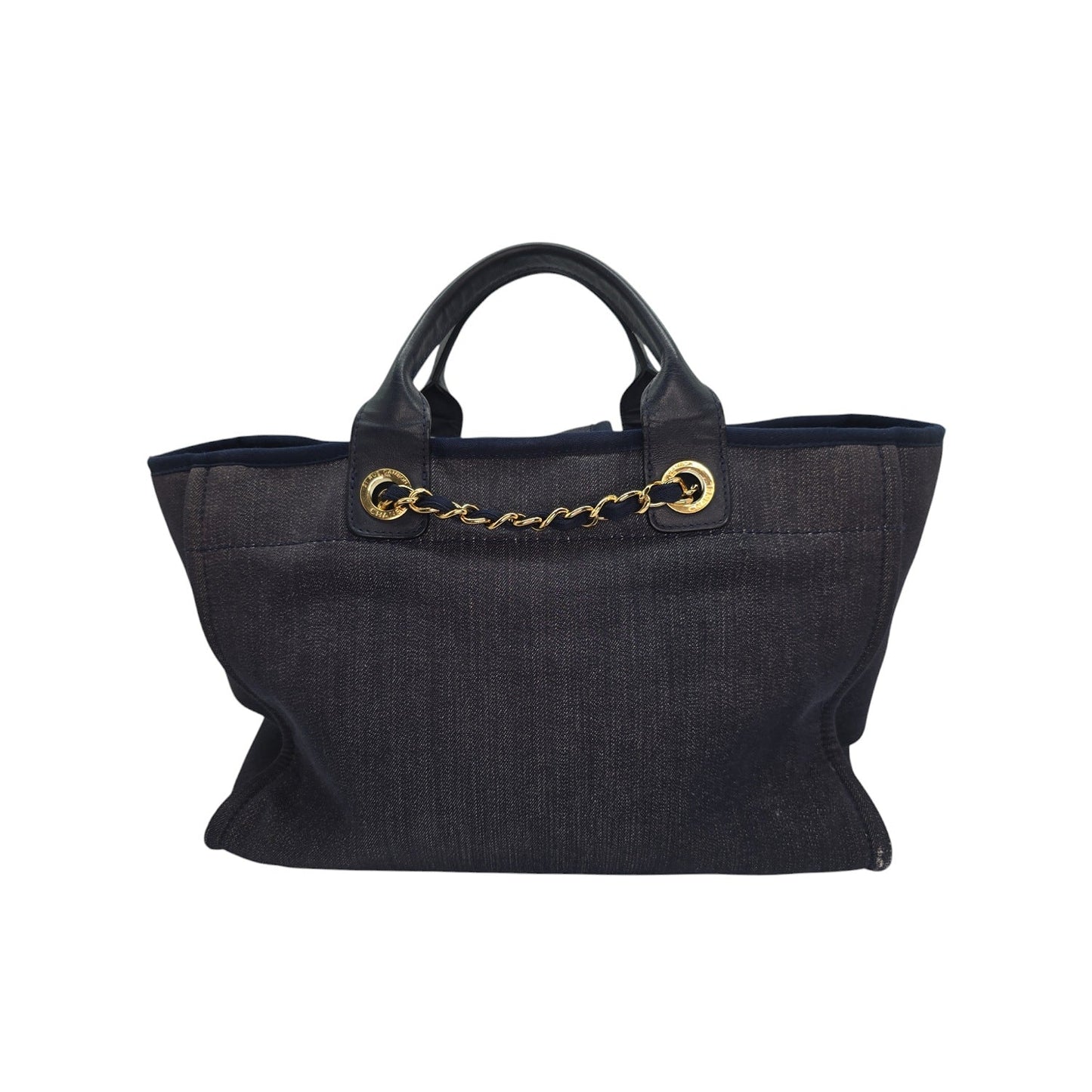 Chanel Medium Dark Washed Denim Deauville Tote