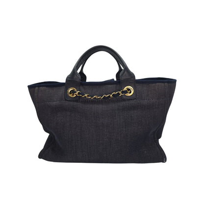 Chanel Medium Dark Washed Denim Deauville Tote