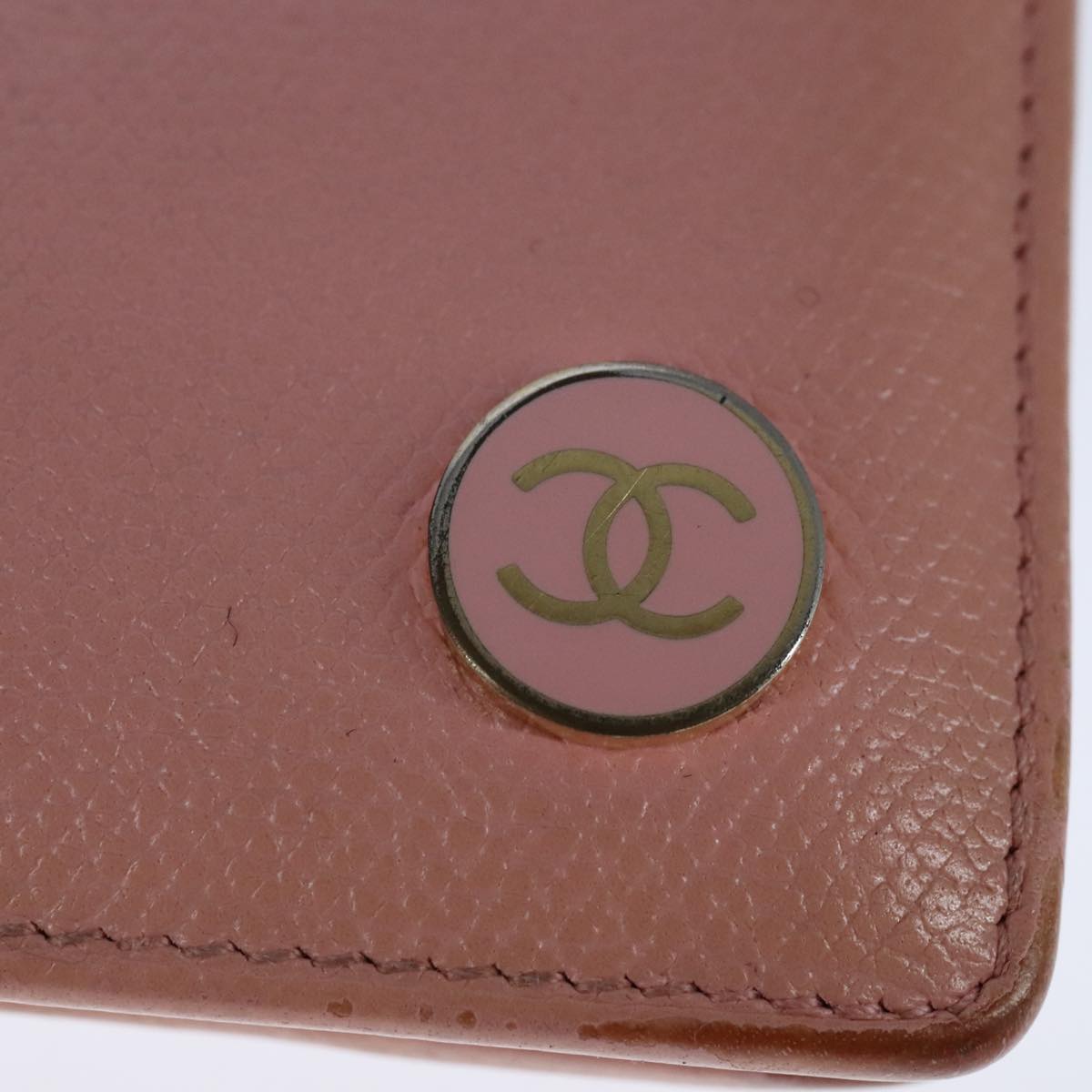 CHANEL Wallet Caviar Skin Pink CC 90900