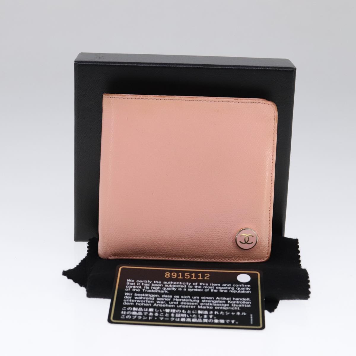 CHANEL Wallet Caviar Skin Pink CC 90900