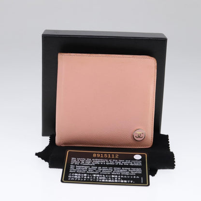 CHANEL Wallet Caviar Skin Pink CC 90900