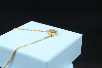 Good ( Rank AB)  Dior Heat Rhinestone Necklace 24102211