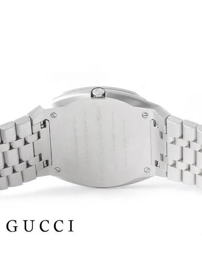 Gucci 25H Quartz Metal Watch Silver