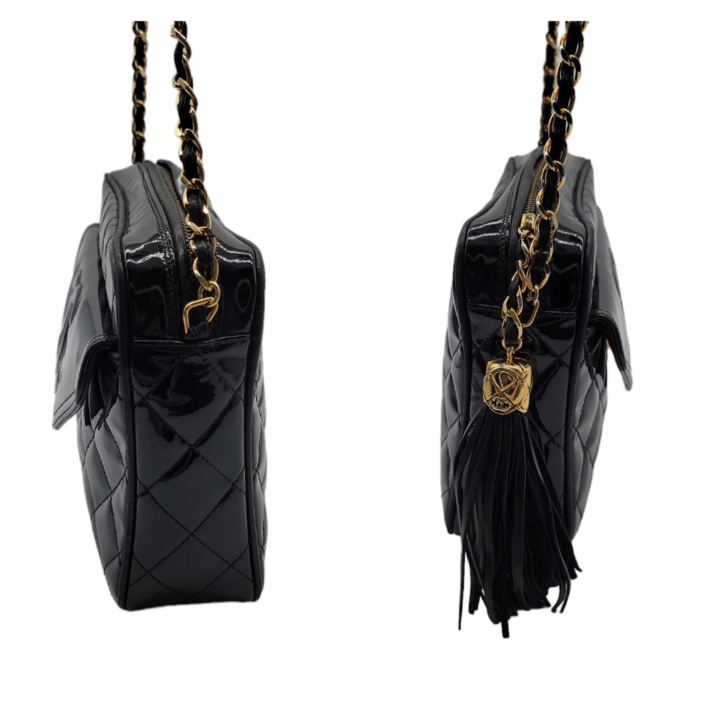 Chanel Vintage Patent Leather Crossbody Bag