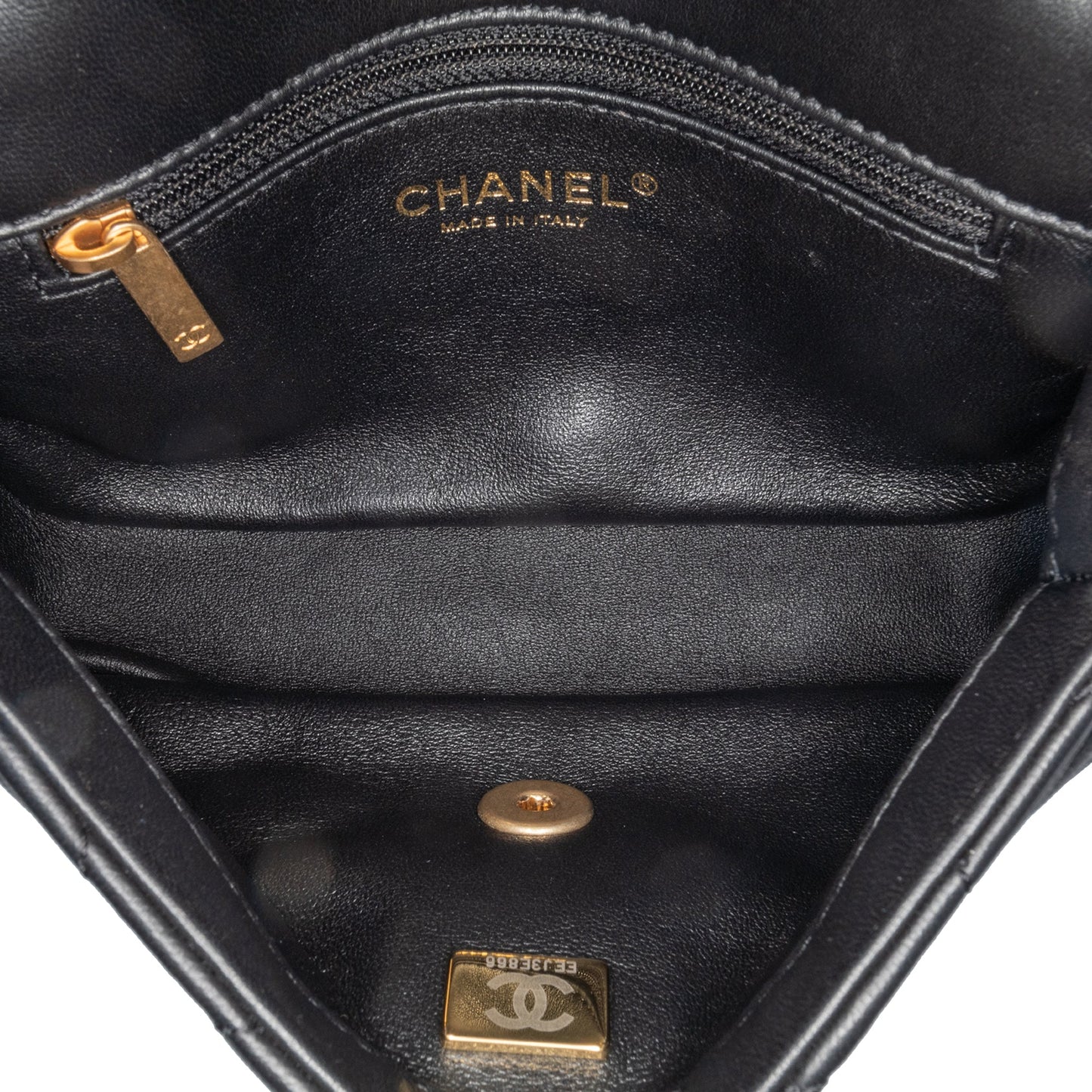 Black Chanel Mini Quilted Lambskin Heart Charms Flap Crossbody Bag