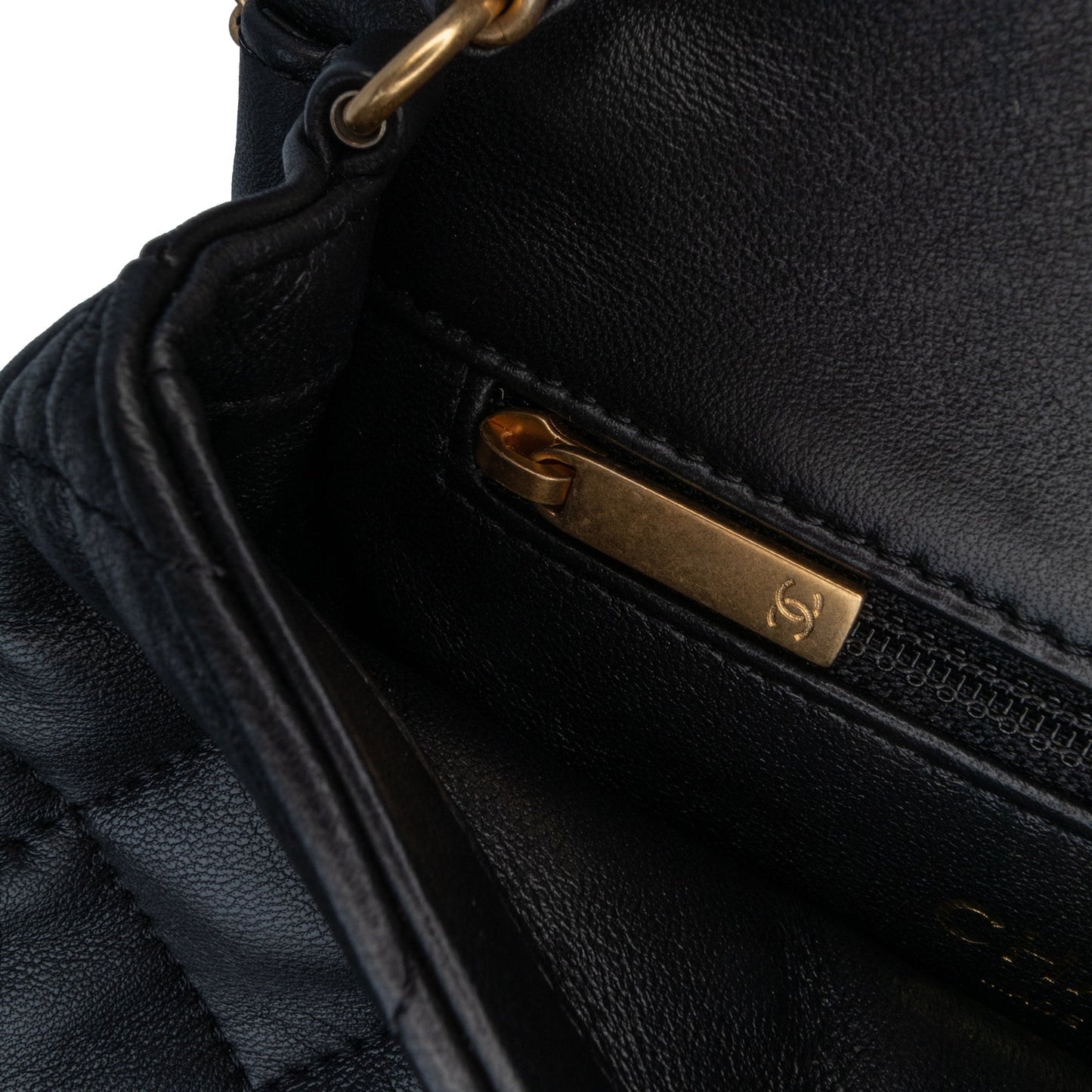 Black Chanel Mini Quilted Lambskin Heart Charms Flap Crossbody Bag