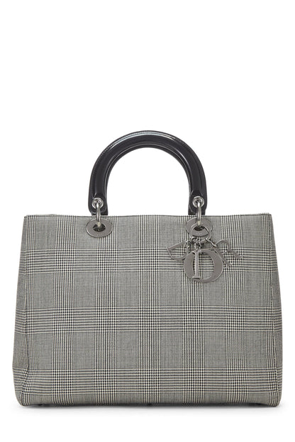 Dior, Black Houndstooth Lady Large, Black