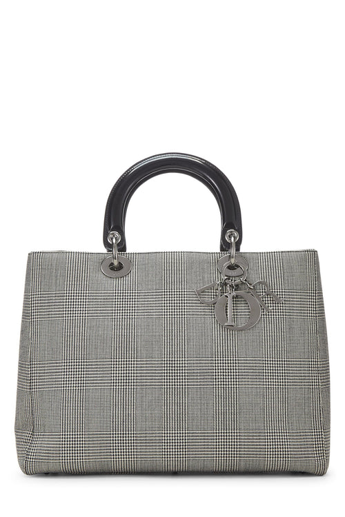 Dior, Black Houndstooth Lady Large, Black
