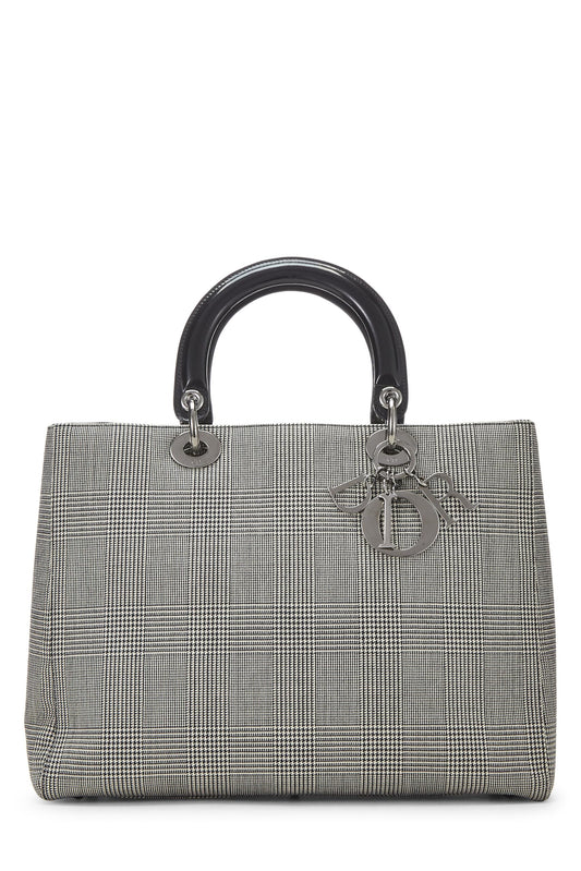 Dior, Black Houndstooth Lady Large, Black