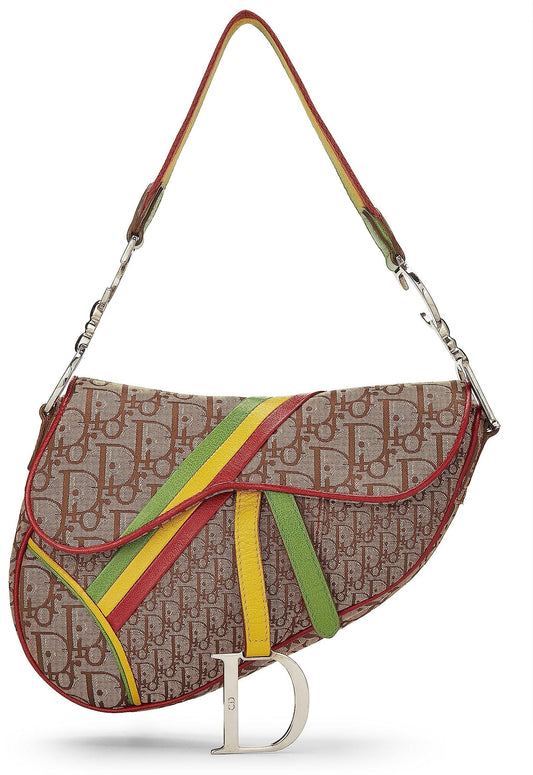 Dior, Rasta Trotter Saddle Bag, Multi