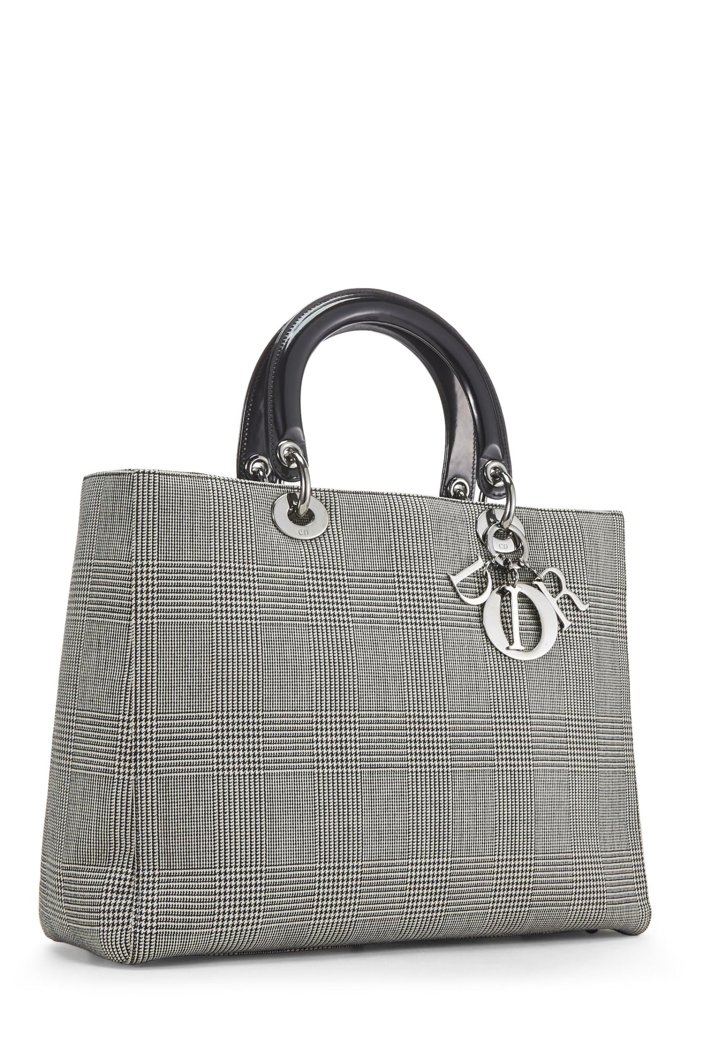 Dior, Black Houndstooth Lady Large, Black