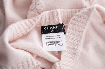 Chanel Pink Knit Sweater Vest SZ 38