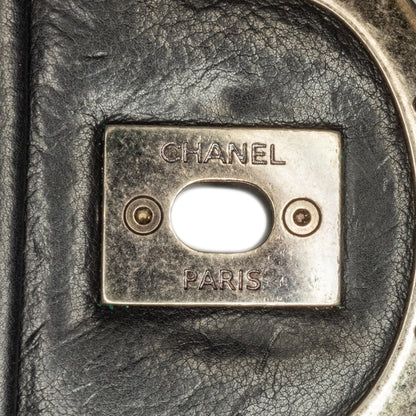 Black Chanel Medium Calfskin Paris-Edinburgh Coco Sporran Flap Crossbody Bag