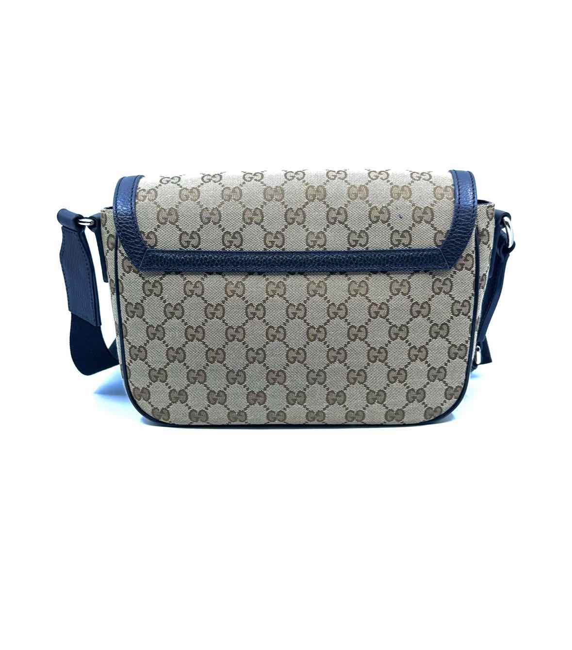 GUCCI Brown Canvas LOGO Handbag