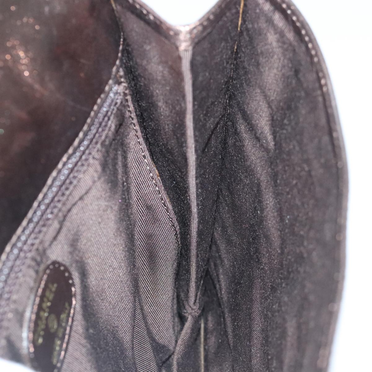 CHANEL Shoulder Bag Leather Bronze Gold CC 93241