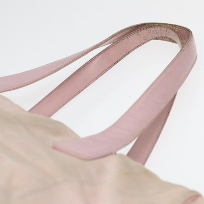 CHANEL New Travel line Tote Bag Nylon Pink Gold CC 93589
