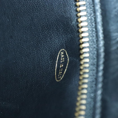 CHANEL Chain Tote Bag Lamb Skin Black Gold CC 93802