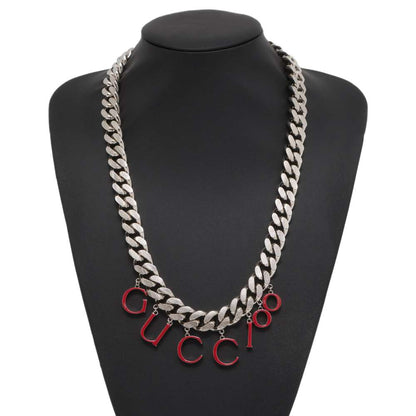GUCCI ChainNecklace 100th Anniversary Limited Silver Metal