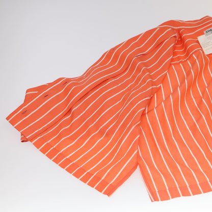 CHANEL Shirt Cotton Orange CC 94245A
