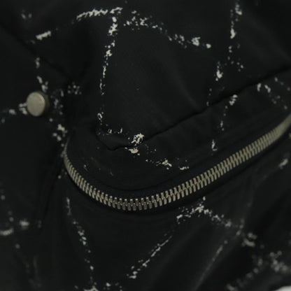 CHANEL Travel Line Boston Bag Nylon Black Silver CC 94723
