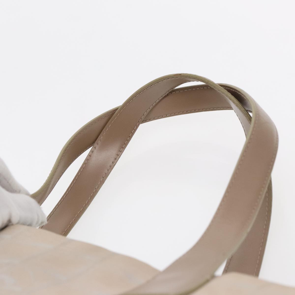 CHANEL New Travel line Tote Bag Nylon Beige CC 94803