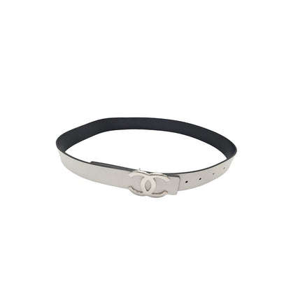 Chanel 2021 Reversible Leather Belt Size M