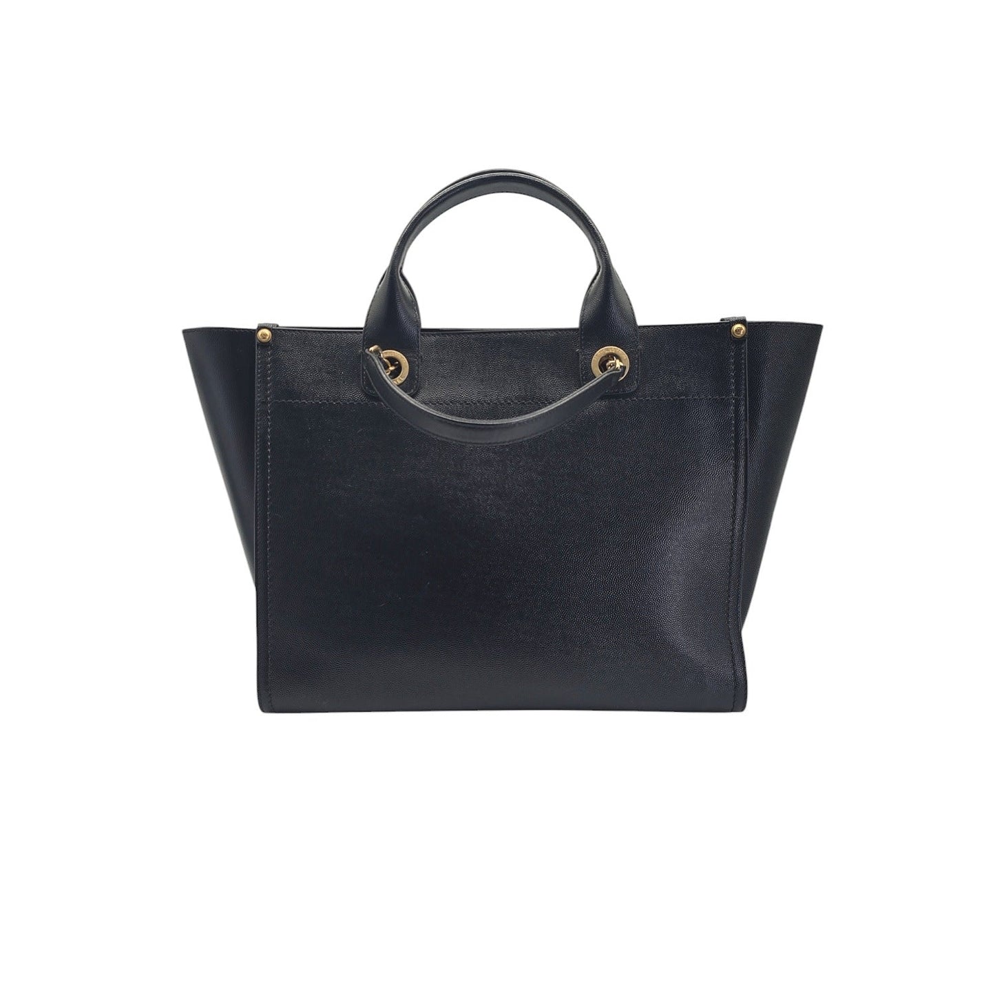Chanel Small Black Caviar Studded Deauville Tote