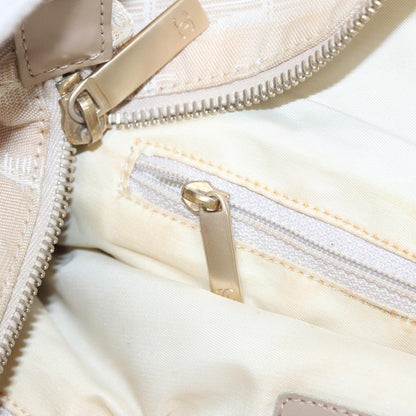 CHANEL New Travel line Tote Bag Nylon Beige Gold CC 95463