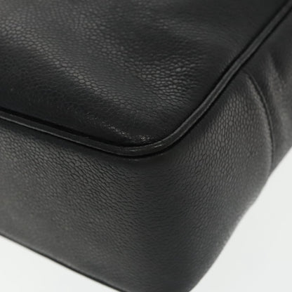 CHANEL COCO Mark Tote Bag Caviar Skin Black Gold CC 95534