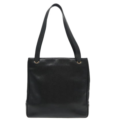 CHANEL COCO Mark Tote Bag Caviar Skin Black Gold CC 95534