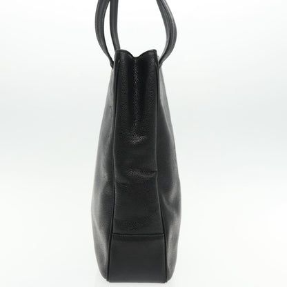 CHANEL COCO Mark Tote Bag Caviar Skin Black Gold CC 95534