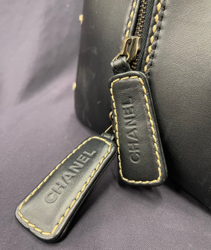 Chanel Wild Stitch Boston Black Tote