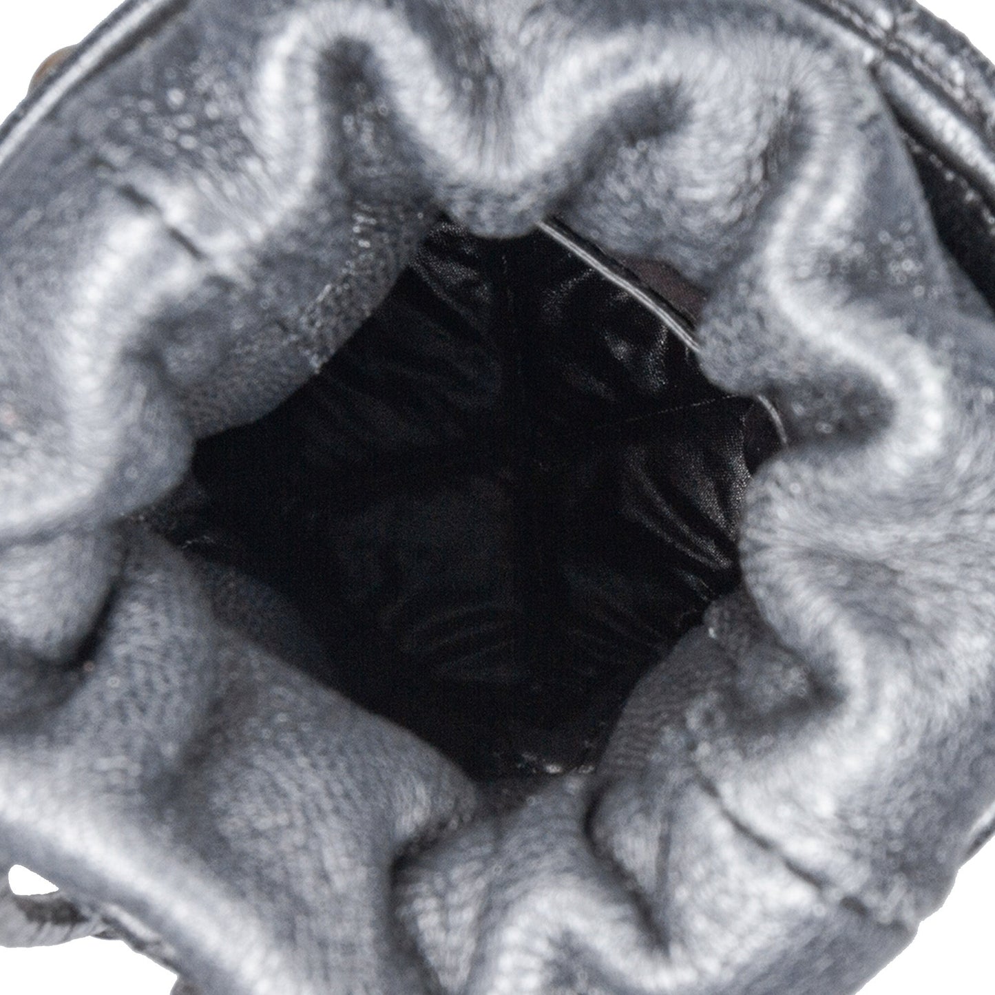 Black Chanel Micro Quilted Lambskin Drawstring Bucket Bag